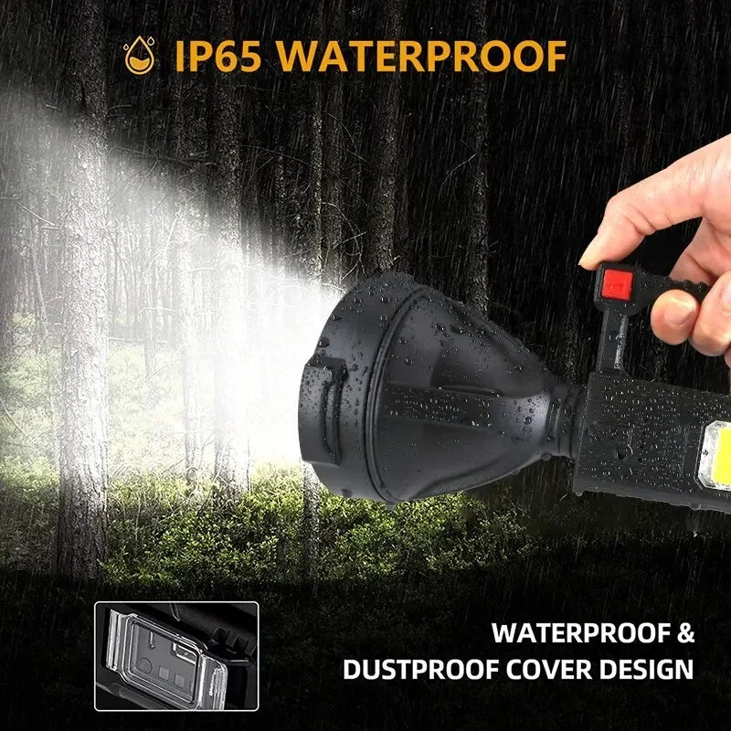 ESMARTER LED Spotlight Flashlight – USB Rechargeable, Waterproof