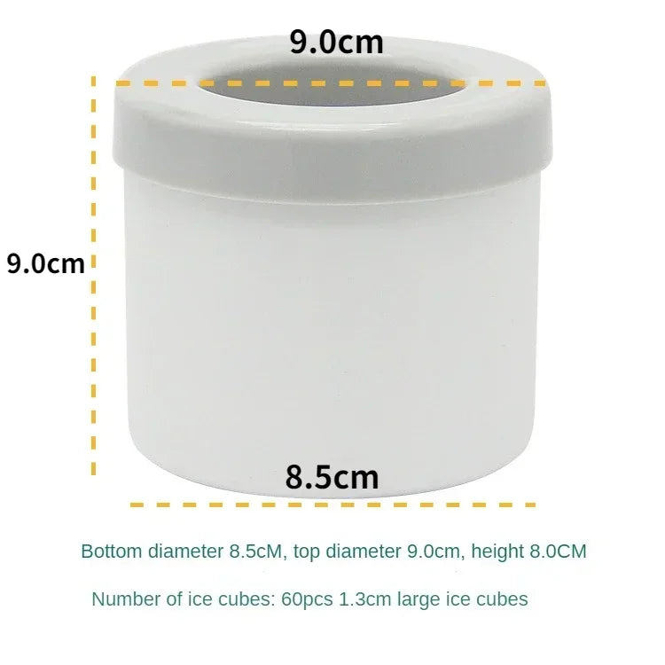 Silicone Ice Cube Mold Bucket Bar Kitchen Accessories Pieces Home Summer Beer Cooling Tools Maker Gadgets Dining Garden Peaceful Pleasures Health and Wellness
