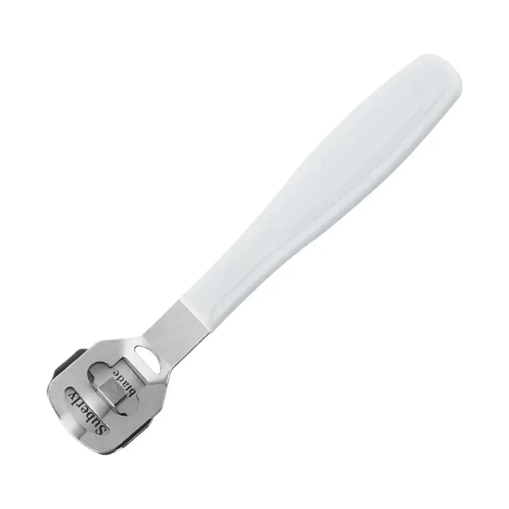Stainless Steel Callus Shaver Remover with Blade, Pedicure Razor for Feet & Hands Foot Razor Callus Removal Callus Blade Remover Peaceful Pleasures Health and Wellness white