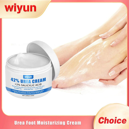WIYUN 42% Urea Foot Cream – Moisturizing & Exfoliating Heel Cream Urea Foot Cream Oasis Select