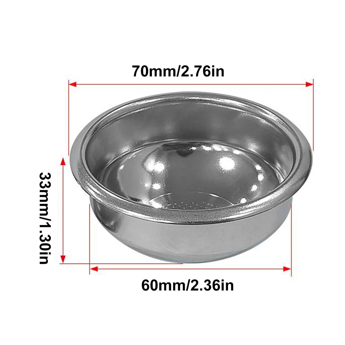 Portafilter Basket Basket 58mm Precision Even Extraction Holder Coffee Filter For Home Professional Enthusiast Cafe Owner Peaceful Pleasures Health and Wellness