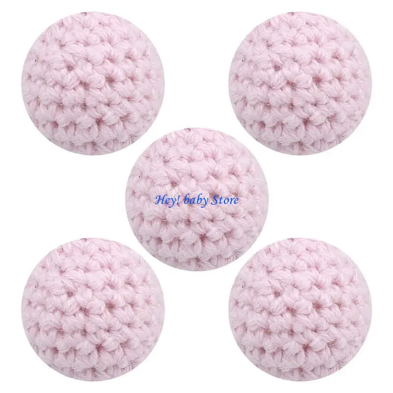 16mm Crochet Beads for Pacifier Clips, Keychains & Jewelry