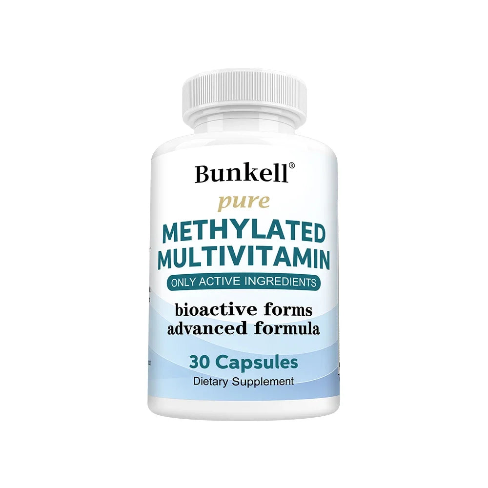High-Potency Methylated Multivitamin - Whole Food, B-Complex, Hair Skin Energy, Stress, Immune & Maintain Heart Health Support Peaceful Pleasures Health and Wellness 30 count-1 bottle