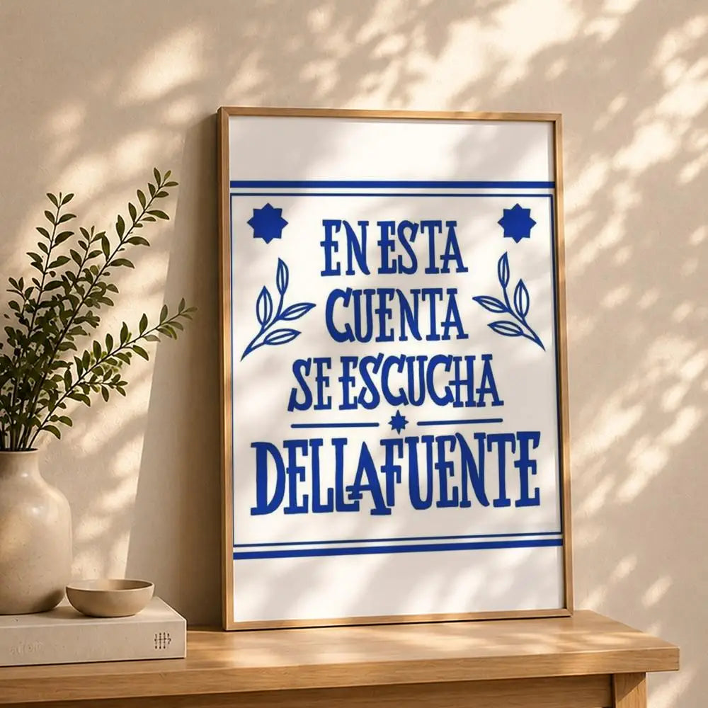 Dellafuentes Singer HD Poster | Self-Adhesive Waterproof Wall Art Music Wall Poster Peaceful Pleasures Health and Wellness White2 40X50cmNoframe