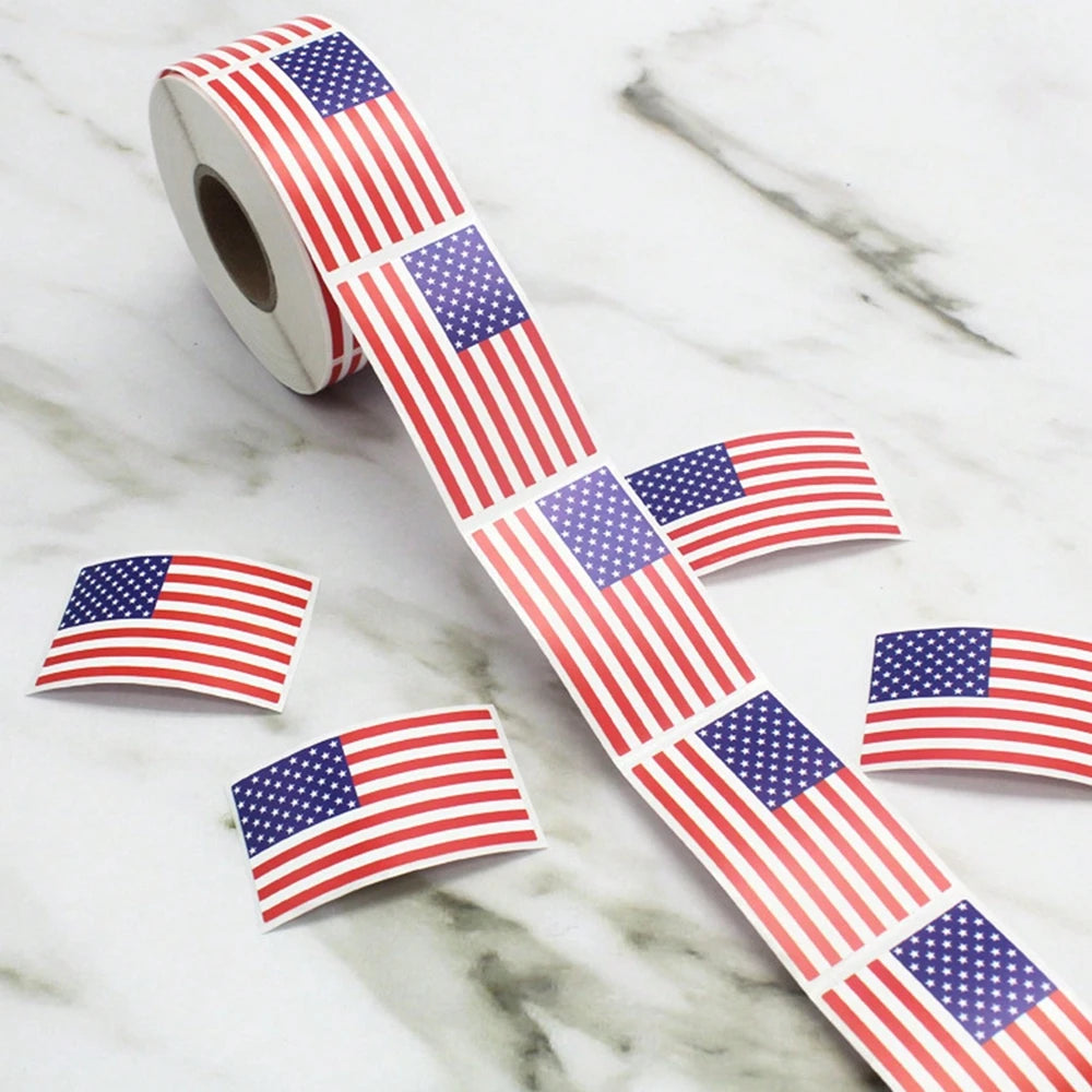 250 Pcs USA Patriotic Sticker For Notebooks Cards And Scrapbooking Office Stationery Sticker Stickers Peaceful Pleasures Health and Wellness