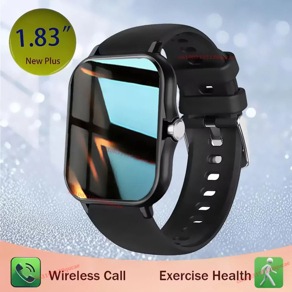 Sports Smartwatch 2026 Color Screen Bluetooth Calls Monitoring Men Smart Watch Connect Phone Women Fitness Calories Alarm Clock Peaceful Pleasures Health and Wellness Black