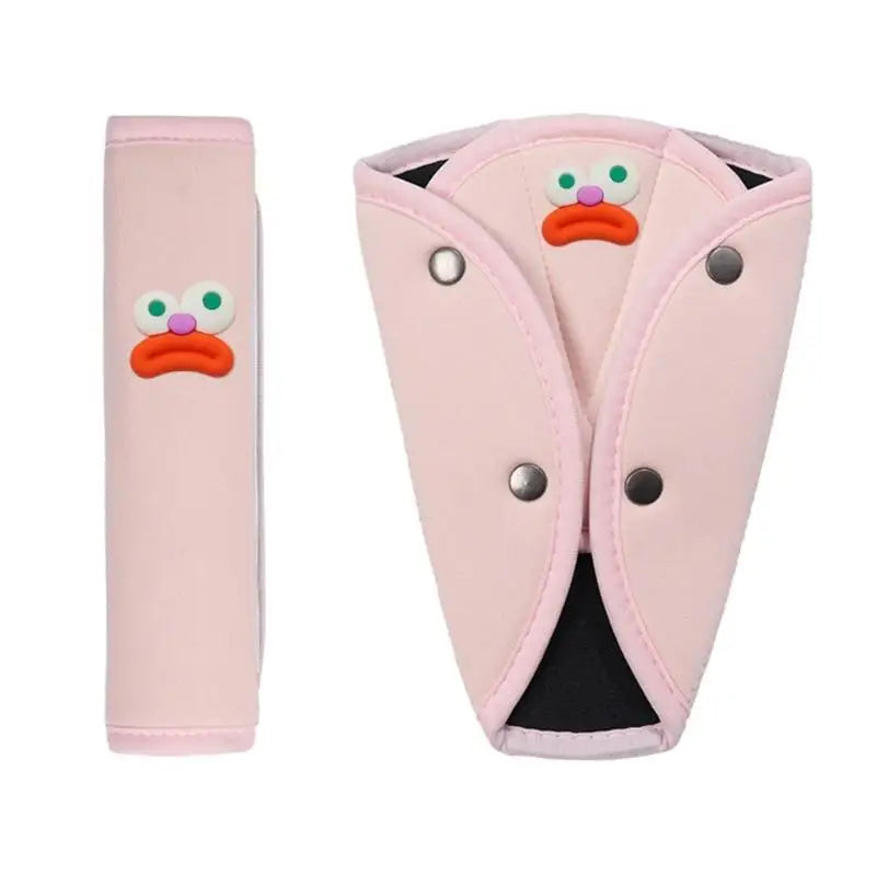 Kids Car Seat Belt Pads – Soft Ice Silk Shoulder Protector 2 Pack