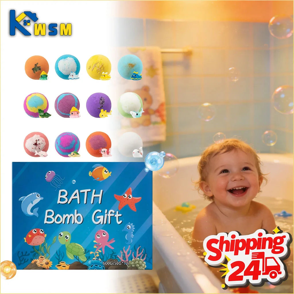 Kids Surprise Bath Balls with Toy Inside – Fun Bubble Bath Set