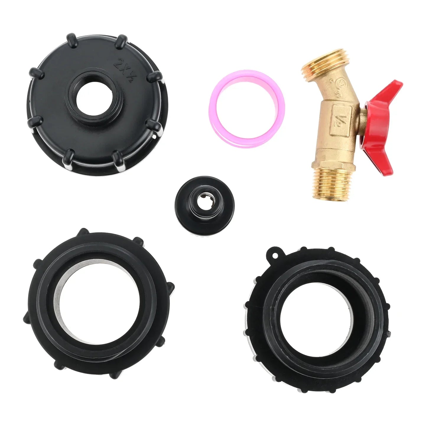 IBC Tote Adapter Set – Brass Fittings for 275-330 Gal Tanks