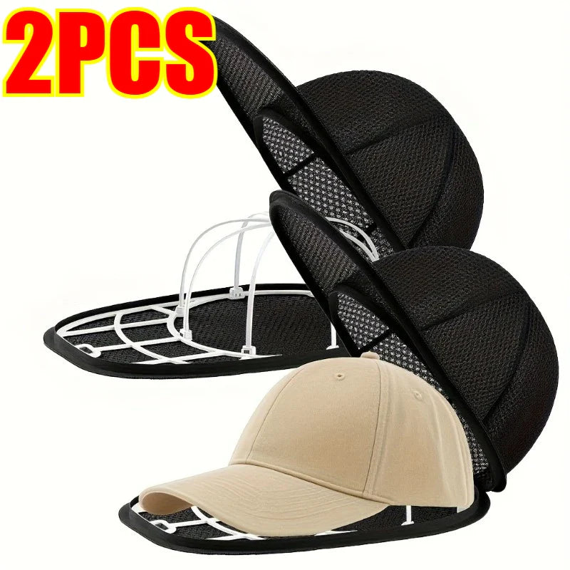 Baseball Cap Washer Cage & Mesh Bag – Shape-Protecting Cleaner