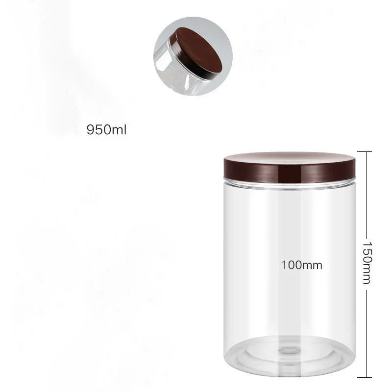 PET Clear Sealed Food Storage Jar – Wide Mouth Airtight Container