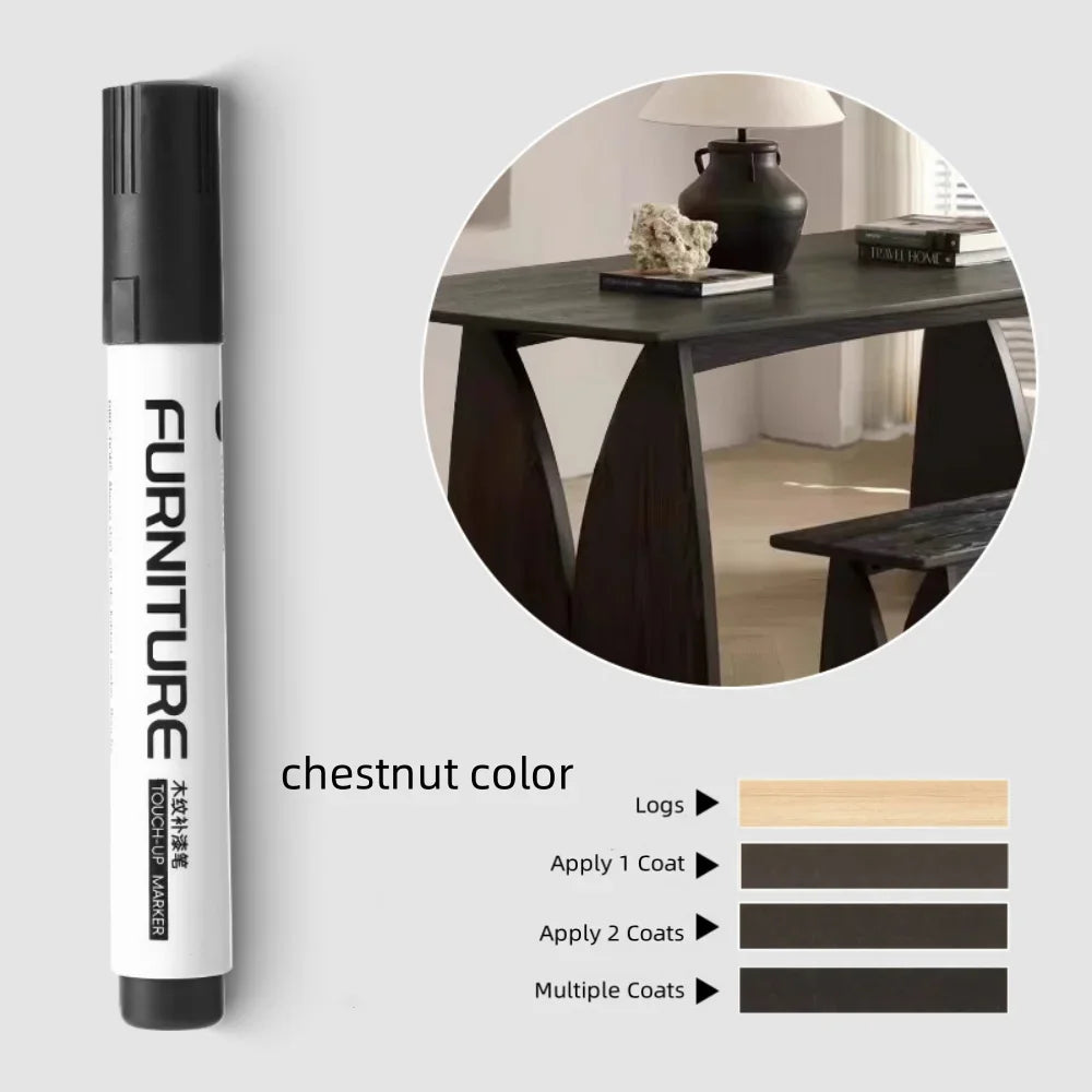 Wood Composite Grain Paint Furniture Touch-up Markers Pens Wood Floor,Furniture Markers Touch Up,touch up markers Peaceful Pleasures Health and Wellness chestnut color