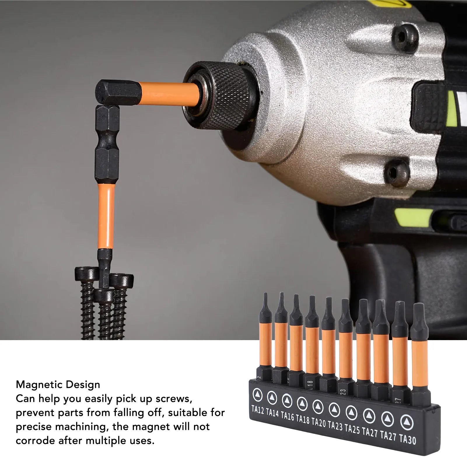 Triangular Drill Bit Set 1/4 Inch Hex Shank Triangular Screwdriver Bit 50mm Length High Strength with Storage Rack for Garage Peaceful Pleasures Health and Wellness