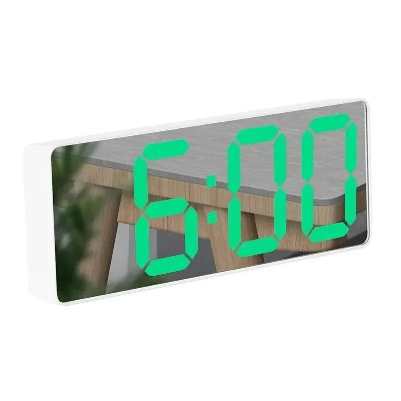Digital LED Alarm Clock | Voice Control, Night Mode & Snooze