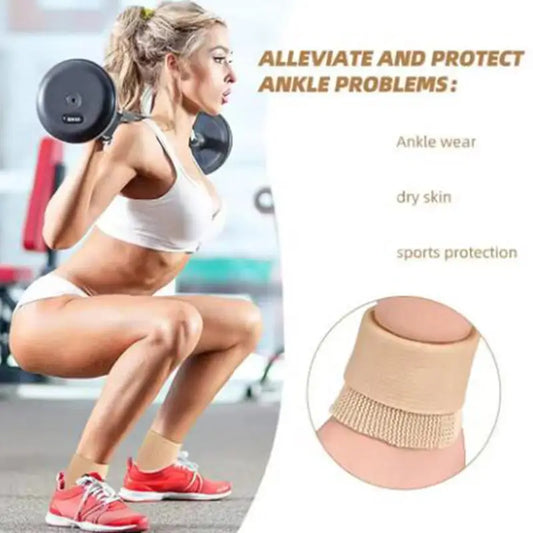 1pc Elastic Ankle Protector Compression Skating Sports Protector Figure Skating Silicone Men And Women's Ankle Protector Peaceful Pleasures Health and Wellness