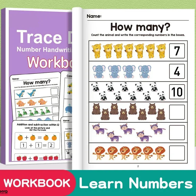 64 Pages Filled Numbers Logical Thinking Training Fun Math Exercise