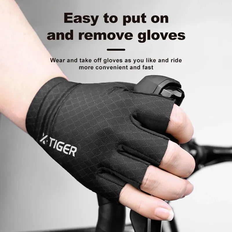 X-TIGER Half Finger Cycling Gloves – MTB & Road Bike Unisex