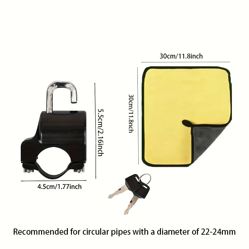 Universal Motorcycle Helmet Lock Bicycles Portable Security
