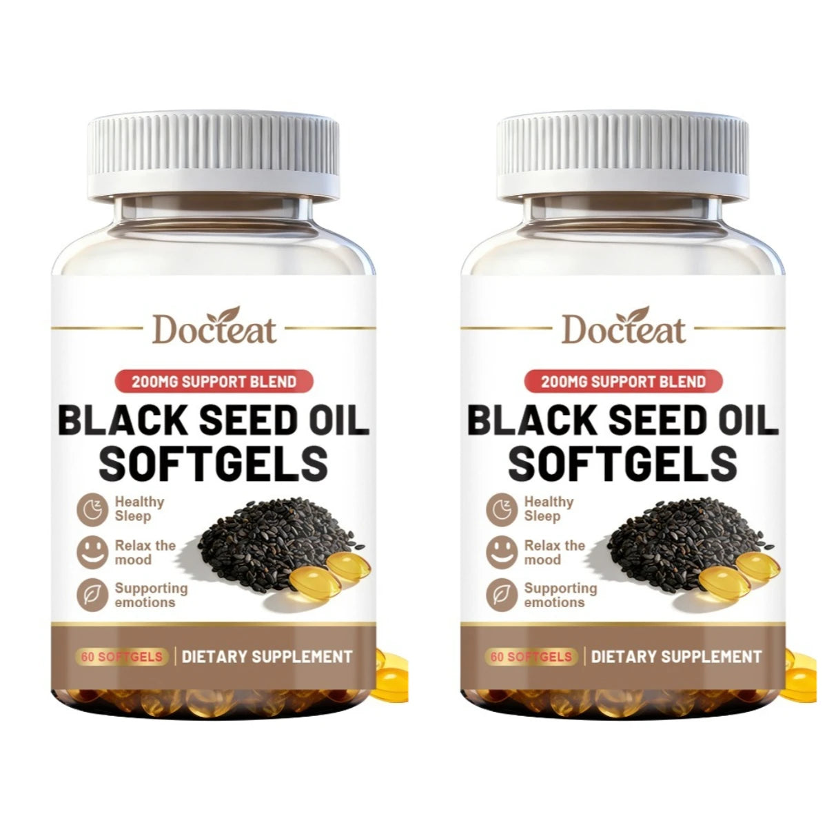 Docteat Black Seed Oil Softgels 200mg – 60ct Daily Wellness