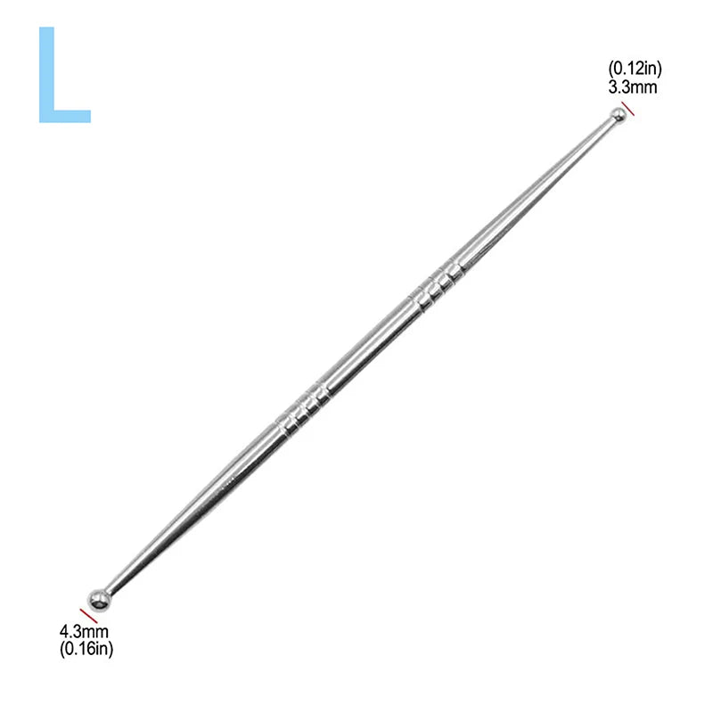 S/M/L Acupuncture Pen Stainless Steel Manual Acupuncture Pen Trigger Point Massager Deep Tissue Massage For Body Face Massage Peaceful Pleasures Health and Wellness L