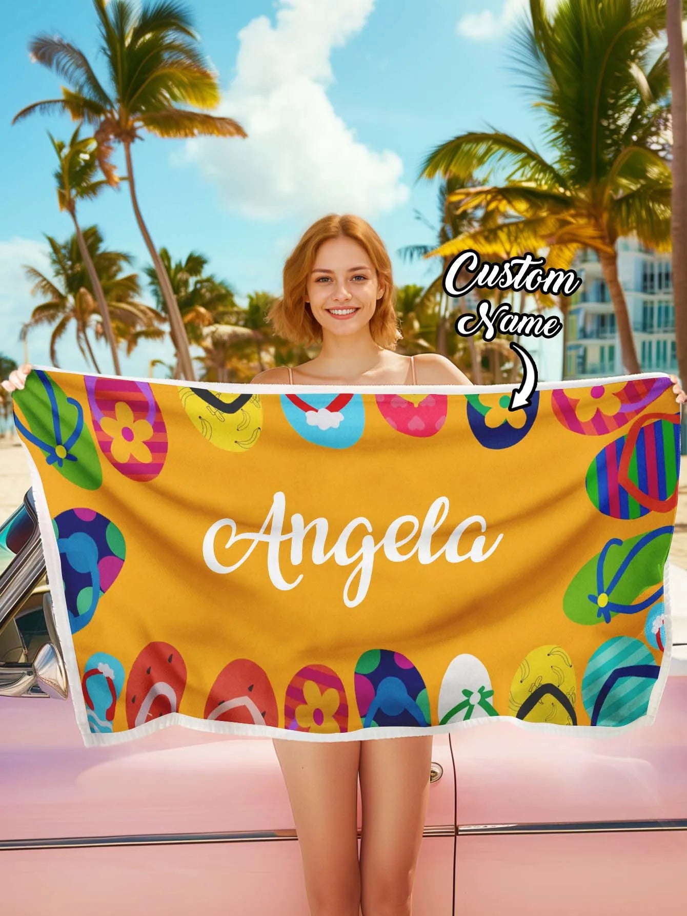 1pc Custom Text Beach Towel Personalized Print Soft Quick Dry Towel 70x140cm 80x130cm Summer Travel Swim Gym Gift For Women Men Peaceful Pleasures Health and Wellness
