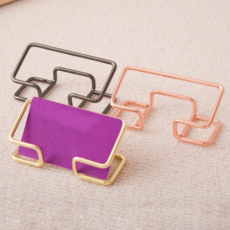 Bview Art Simple Fashion Display Organizer Card Box Iron Line