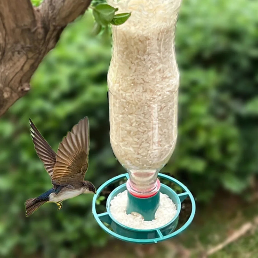 1/2/5pcs Plastic Hanging Bird Feeder for Garden Yard Balcony DIY Coke Bottle Feeder for Wild Birds Hummingbirds Bird Feeder Base Peaceful Pleasures Health and Wellness