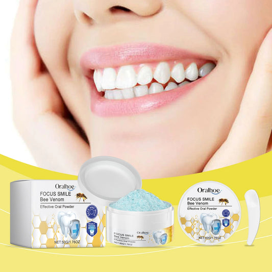 Oralhoe Bee Venom Teeth Whitening Powder | Remove Stains Teeth Whitening Powder Peaceful Pleasures Health and Wellness
