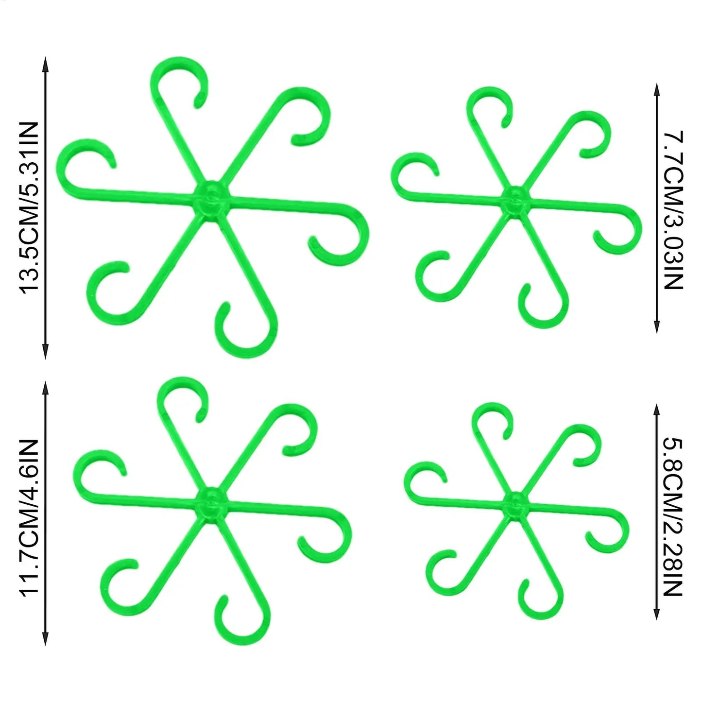 4-Pack Reusable Plant Stem Support Cages | Folding Frames