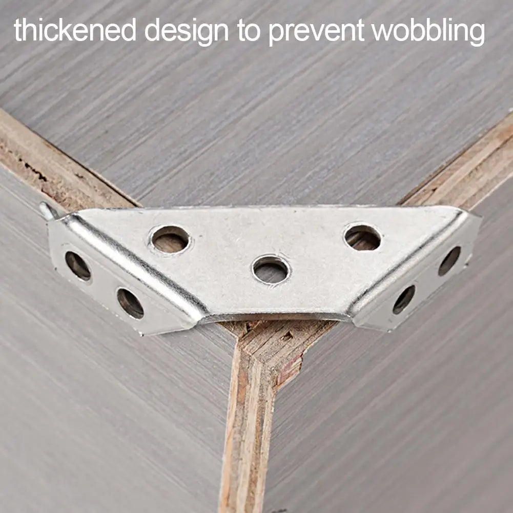 4/10/20Pc Corner Angle Code Thickened Stainless Steel 90 ° Right Angle Fixed Bracket Heavy Duty Furniture Fixed Connector Peaceful Pleasures Health and Wellness