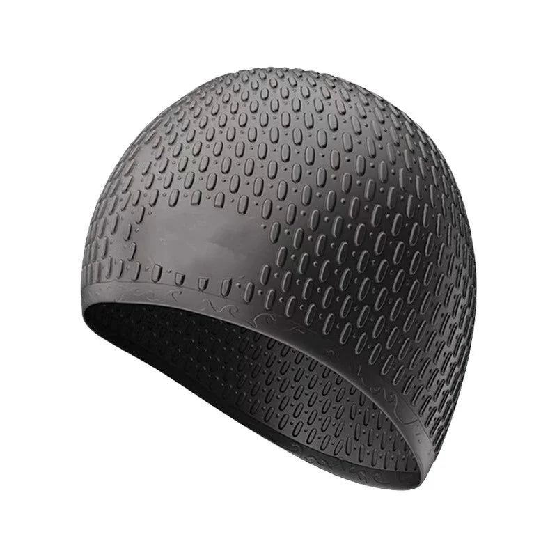 Silicone Bubble Swimming Cap – Waterproof & Ear Protection