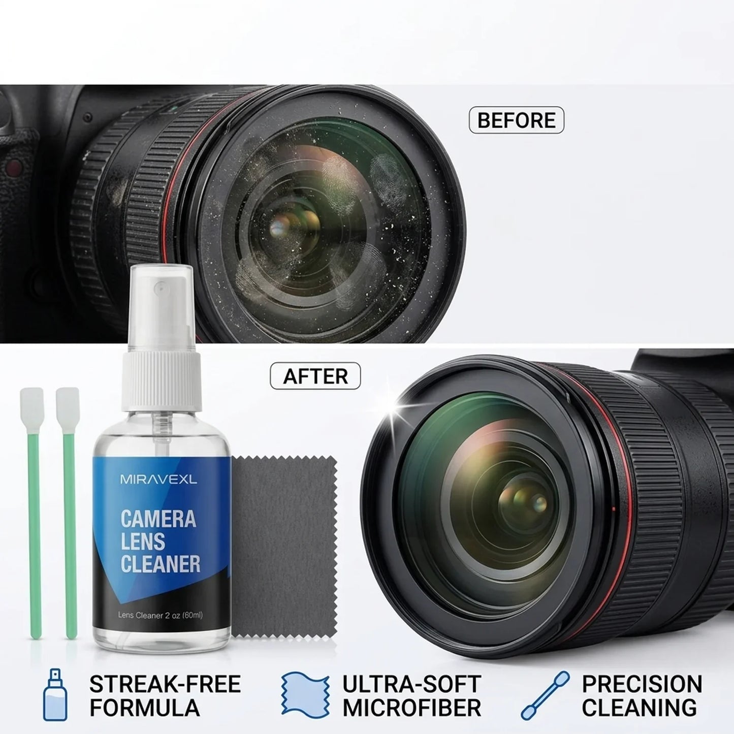 MIRAVEXL Camera Lens Cleaning Kit – DSLR, VR & Screens