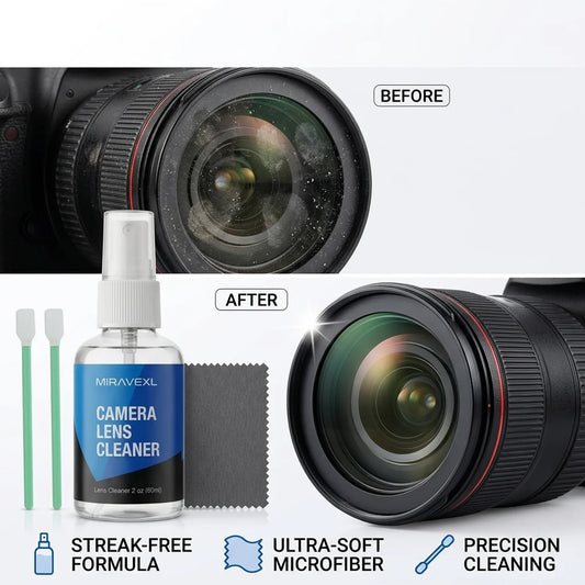 MIRAVEXL Camera Lens Cleaning Kit – DSLR, VR & Screens Lens Cleaning Kit Oasis Select