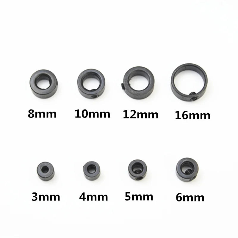 8pcs 3-16mm Woodworking Locator Bit Depth Stop Collars Ring Positioner Wood Drill Steel Bearing Balls Screw Gun Peaceful Pleasures Health and Wellness