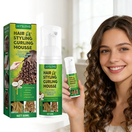 Jaysuing Curly Hair Mousse – Lasting Hold & Frizz-Free Curls Curl Styling Mousse Oasis Select Default Title