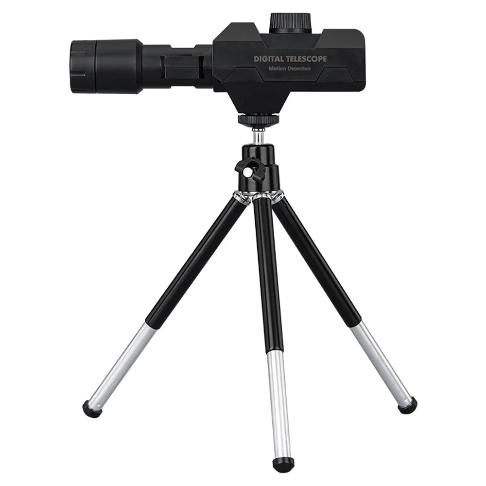 WiFi Digital Telescope 70X Large Aperture Objective Lens 2MP Photos Videos Mobile-detective Crosshairs Positioning Telescope Peaceful Pleasures Health and Wellness black