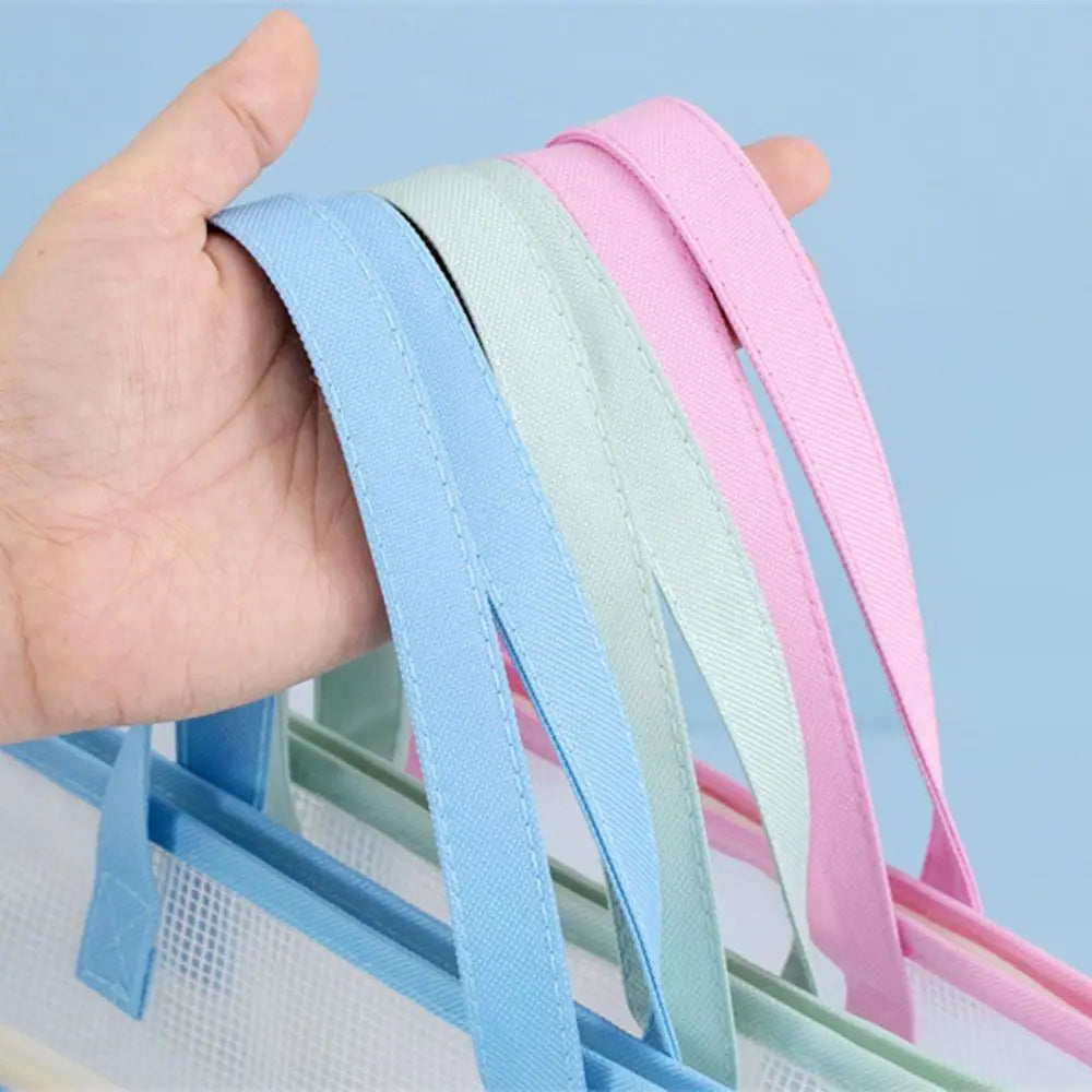 Clear A3/A4 File Storage Bag Thickened Multi-layer Zipper Pouch Bag Large Capacity Waterproof Data Document Bag File Holder Peaceful Pleasures Health and Wellness