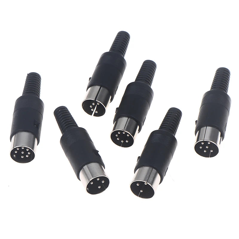 2Pcs/pack 3P 4P 5P 6P 7P 8P DIN Male/Female Plug Soecket Jack With Plastic Handle Keyboard Cable Connector Adaper Peaceful Pleasures Health and Wellness