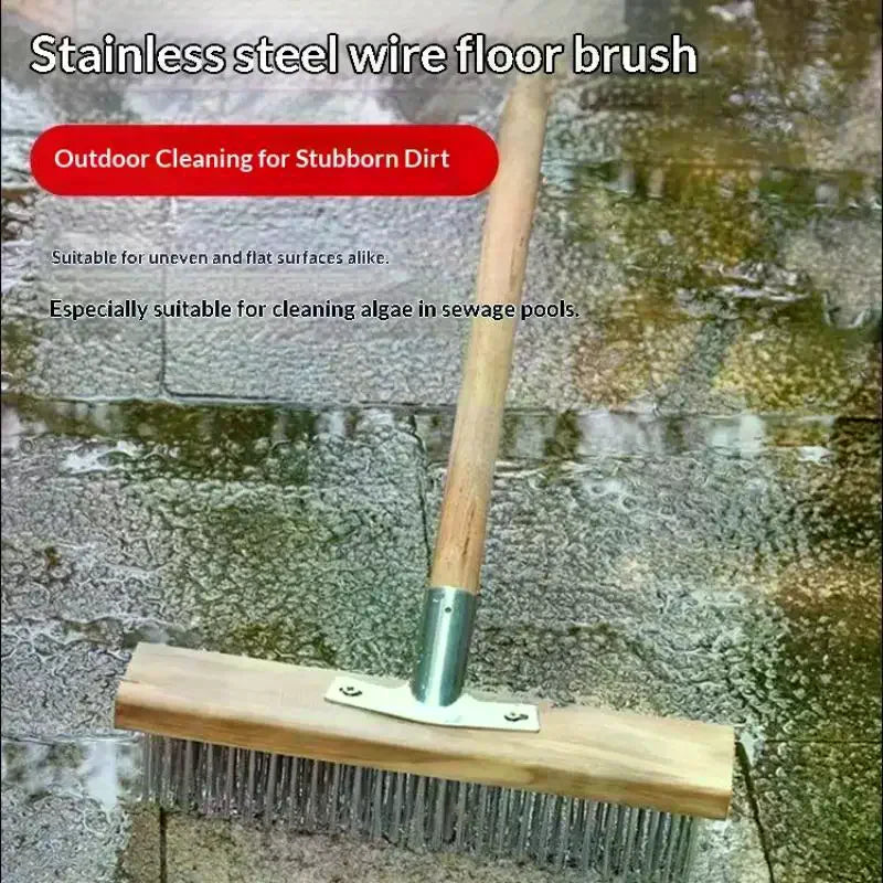 Heavy Duty Steel Wire Deck Brush Head 20cm 30cm 50cm
