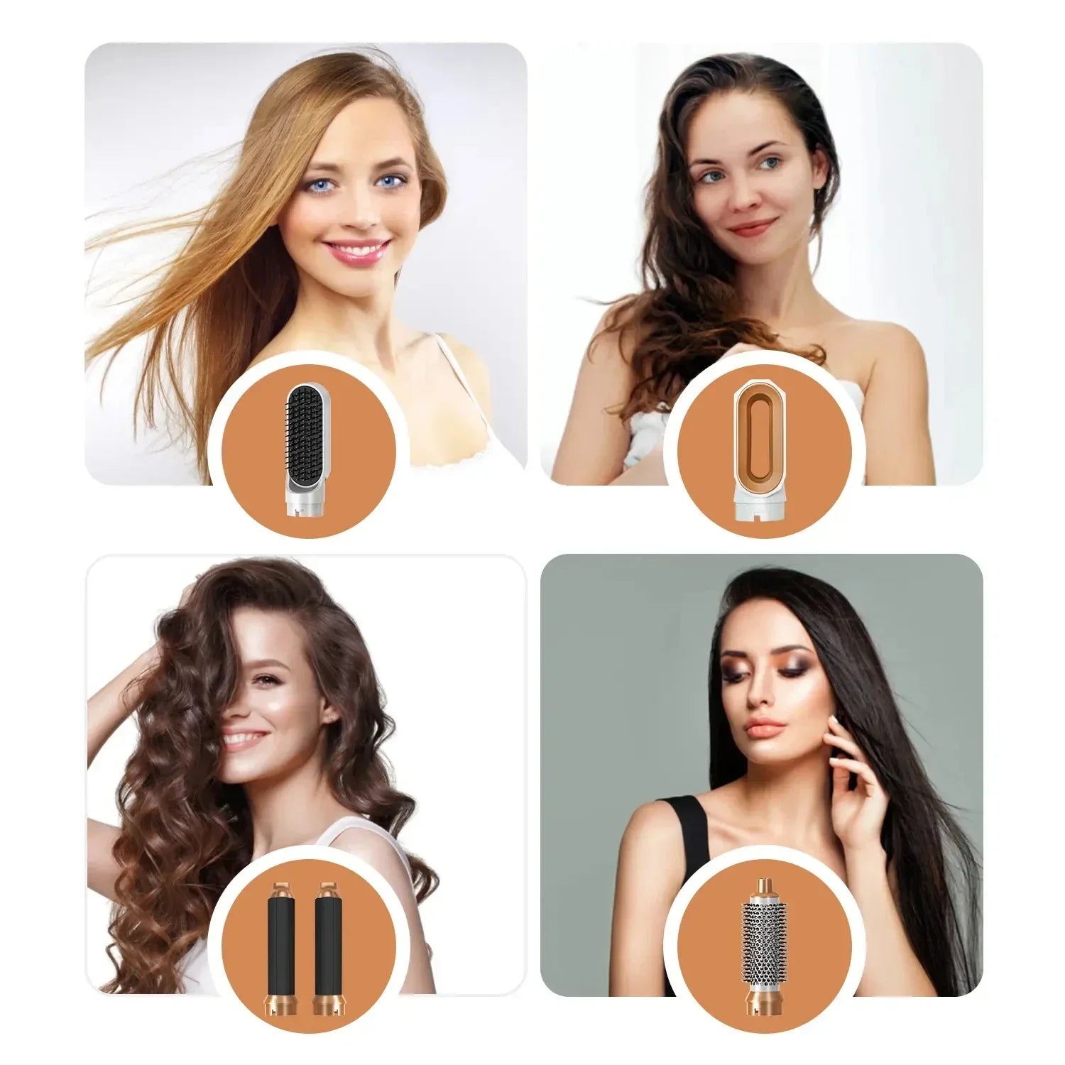 5 in 1 Hair Dryer Multi Hair Styler Curling Iron Hair Straightener With Hair Brush Hairdryer For Hair Dryer Hair Multi Styler Peaceful Pleasures Health and Wellness