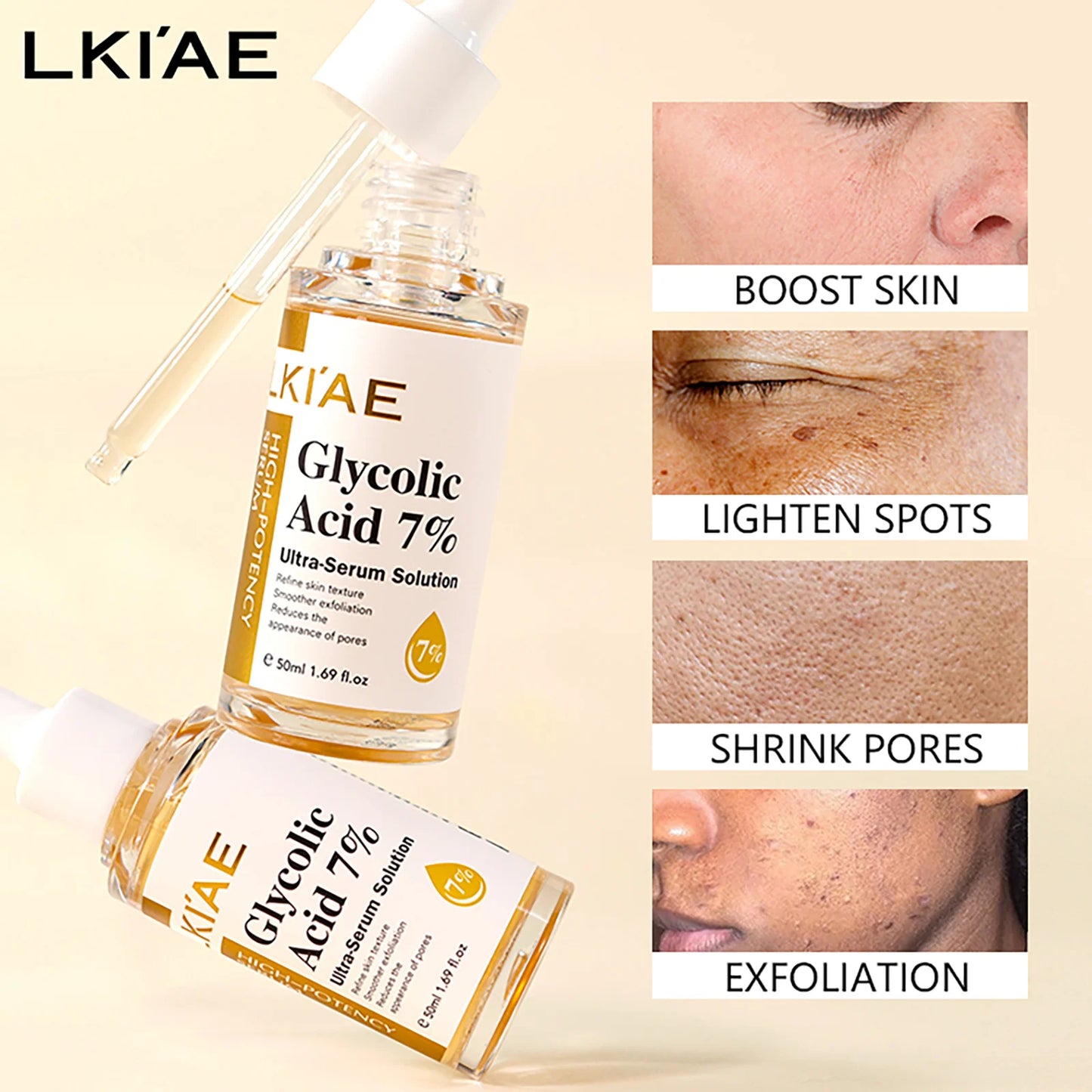 AILKE Brightening Face Serum | Niacinamide & Glycolic Acid 50ml
