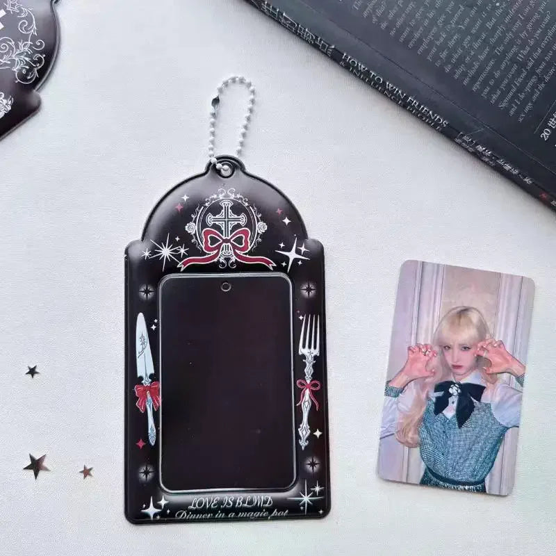 Kpop Photocard Holder Transparent Display Case & Keychain