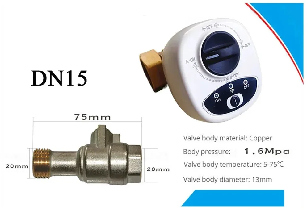 WiFi Smart Ball Valve DN15/DN20/DN25 | eWeLink Alexa Google