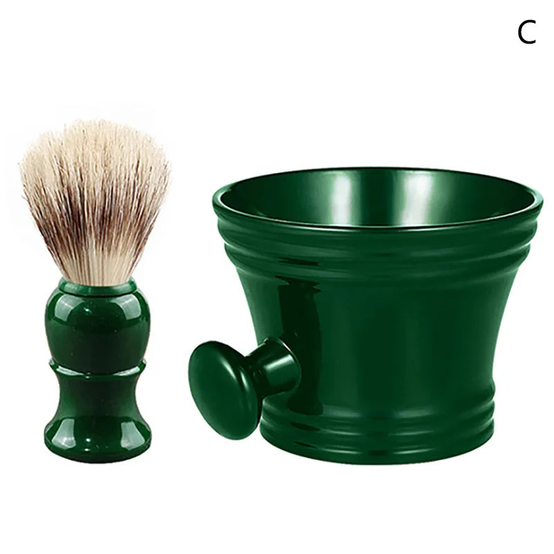 Men's Shaving Brush & Soap Bowl Set – Barber Lather Kit
