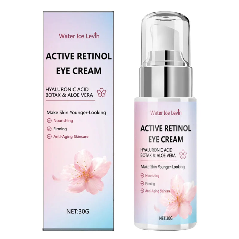 Retinol Eye Cream with Hyaluronic Acid & Aloe Vera – 30g Retinol Eye Cream Peaceful Pleasures Health and Wellness Pink 30g