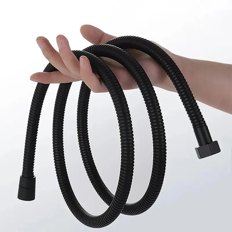 Black Flexible Shower Hose 1.5M 2M 3M – Stainless Steel
