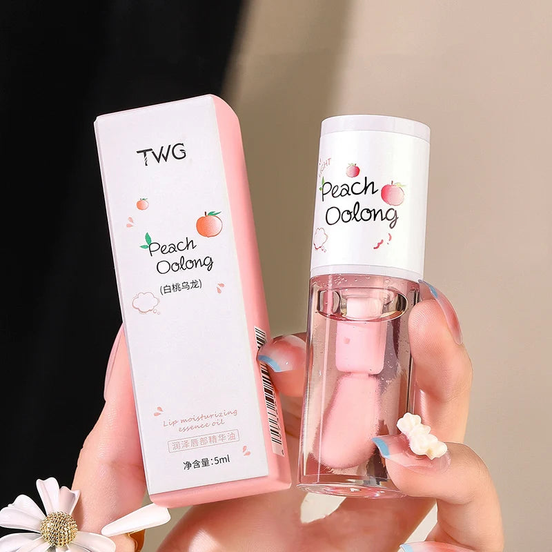 K-Beauty Lip Gloss Oil | Moisturizing Jelly Lip Balm & Brush
