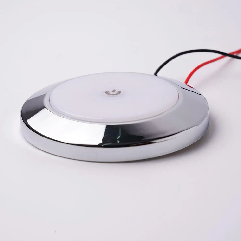 New 12V RV Interior Reading Dome light Light with Switch 5W Car Interior Led Round Light RV Indoor Roof Lamp For Camper Boat Peaceful Pleasures Health and Wellness