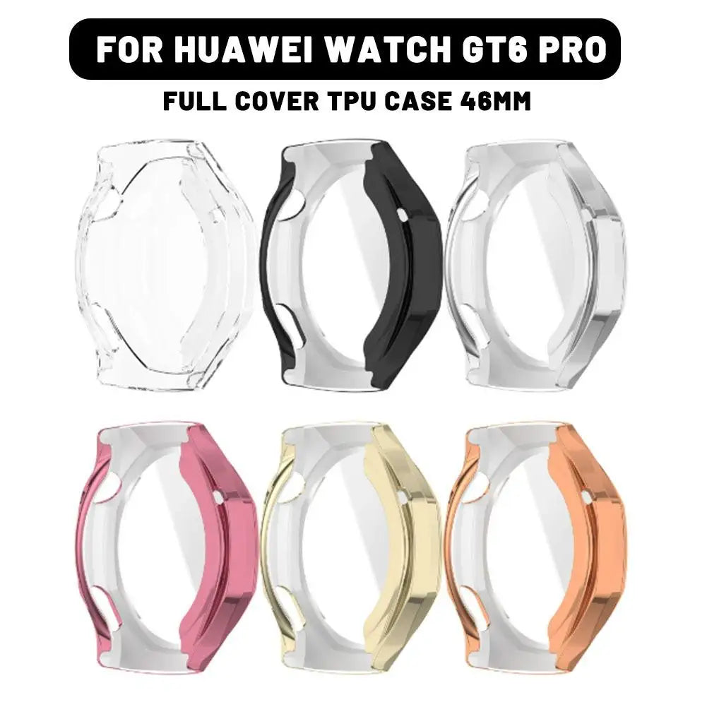 For Huawei GT6 Pro Perfect Fit Protective Case Anti-fall Ultra-thin Transparent Shell Film Integrated Watch Case For Huawei GT6 Peaceful Pleasures Health and Wellness