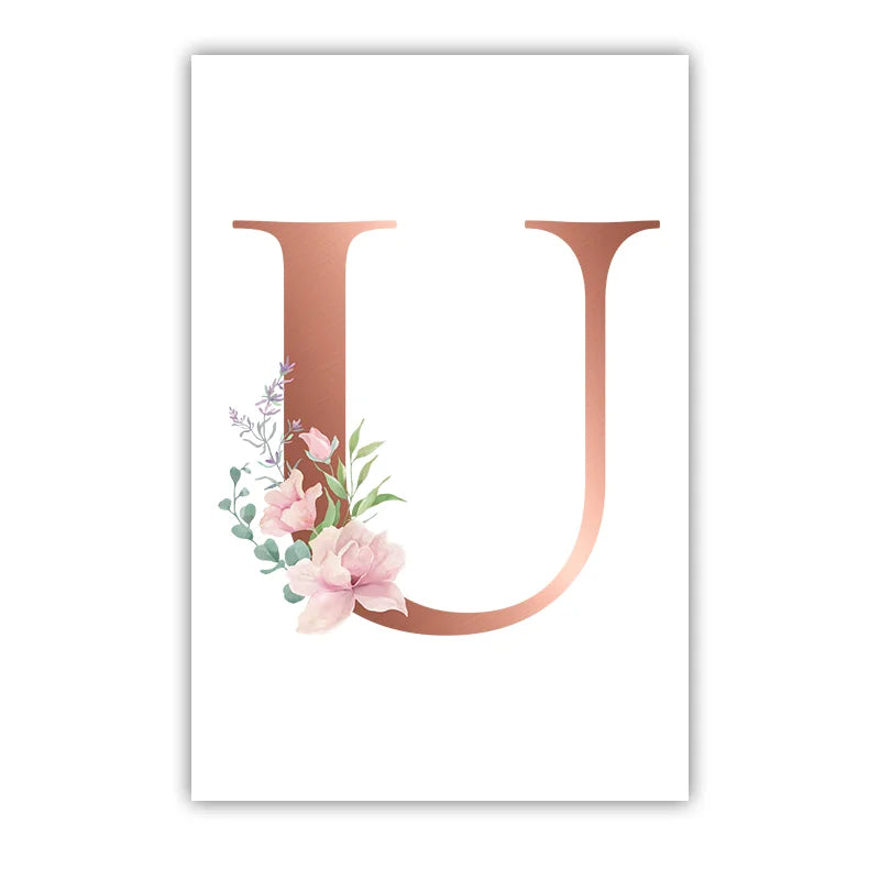 Custom Name Nursery Wall Art,pink Aesthetic wildflowers Canvas Painting, Nordic Poster Print for Baby, Toddler Kids Room Decor Peaceful Pleasures Health and Wellness